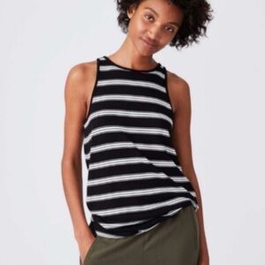 Lou & Grey Striped Soft Tank Women’s Size Small